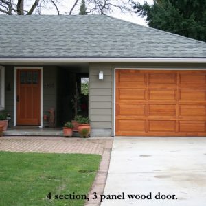 Standard Sided Wood Garage Doors